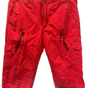 Men's Red Cargo Shorts